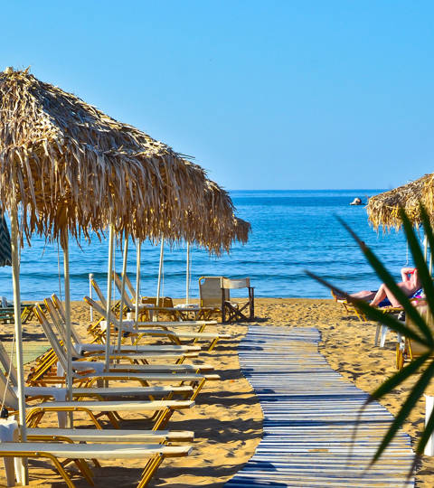 Stalida sandy beach