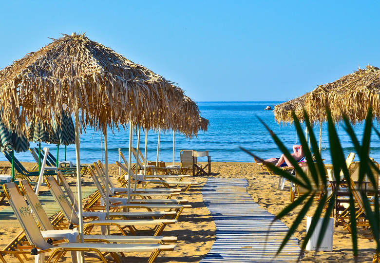 Stalida sandy beach